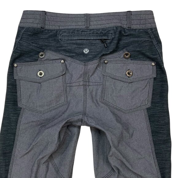 Lululemon Ride On Pant 4 Black Fossil Gray W5734S - Picture 8 of 14